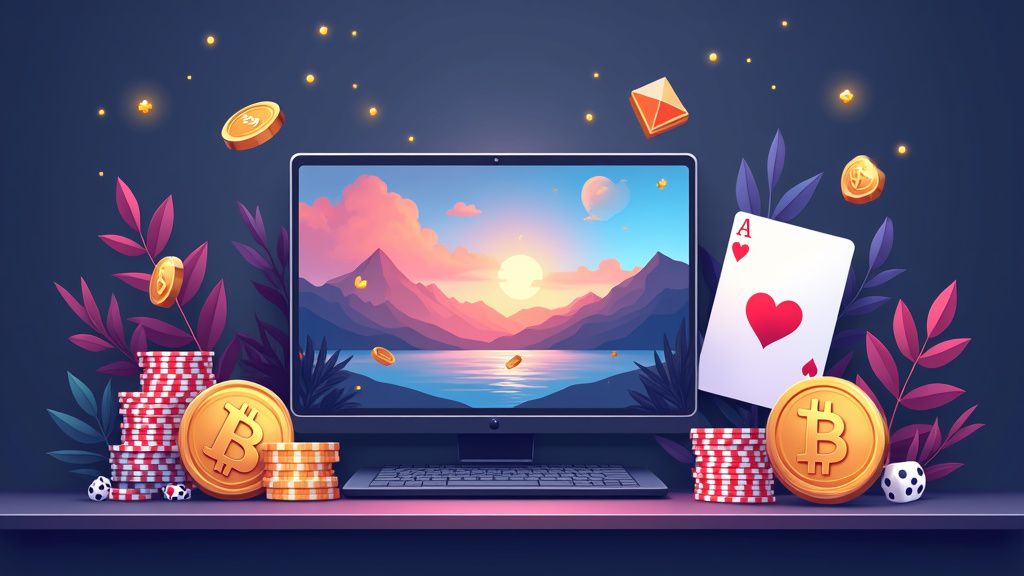 Image of GlitchSpin online casino interface with cryptocurrency 