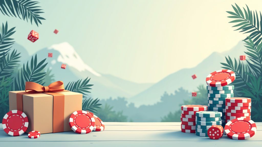 Casino welcome bonus advertisement for Koru Casino